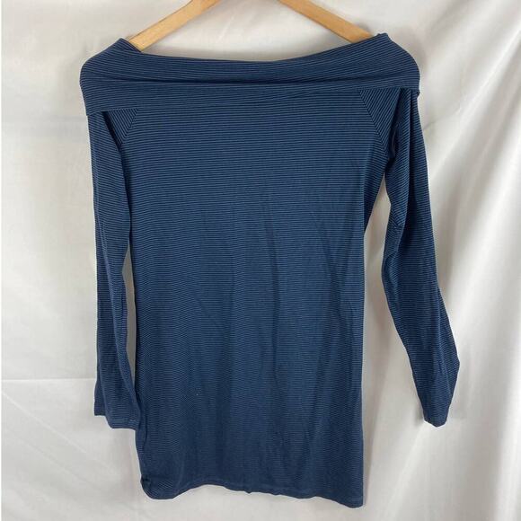 Splendid Blue Off Shoulder Striped Top Size Small - Picture 4 of 4